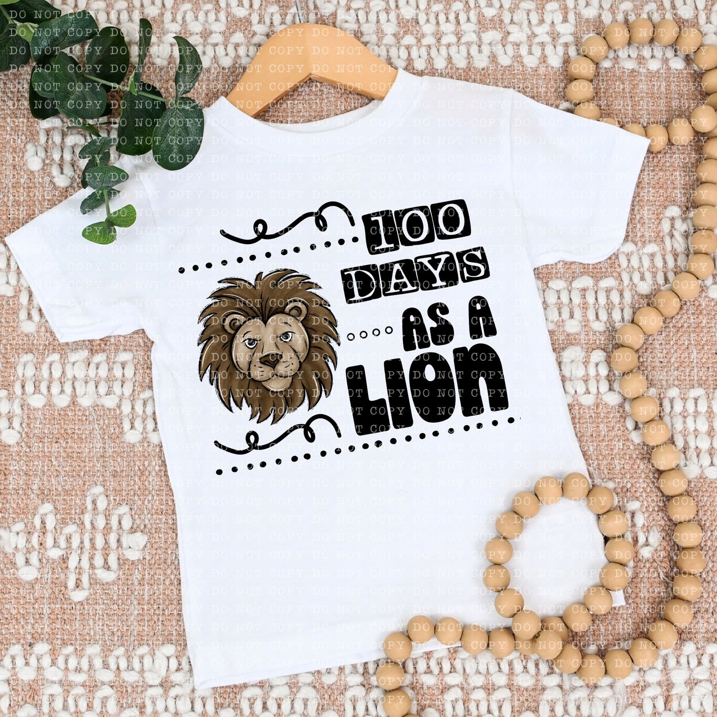 100 DAYS AS A LION- PNG File- Digital Download