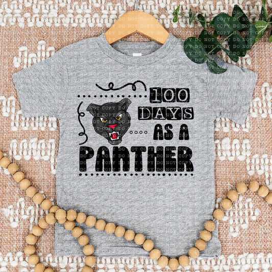 100 DAYS AS A PANTHER- PNG File- Digital Download