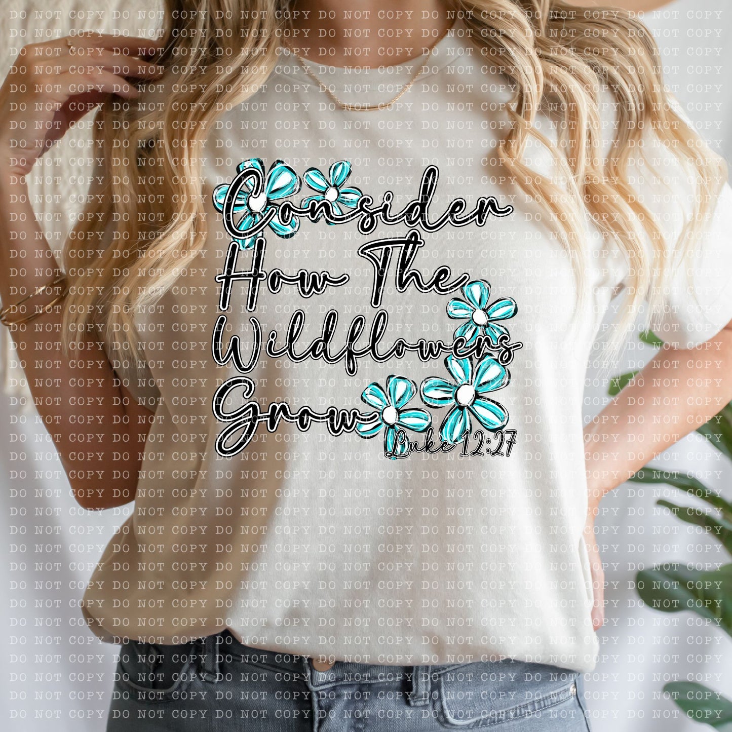CONSIDER HOW THE WILDFLOWERS GROW SET- PNG File- Digital Download
