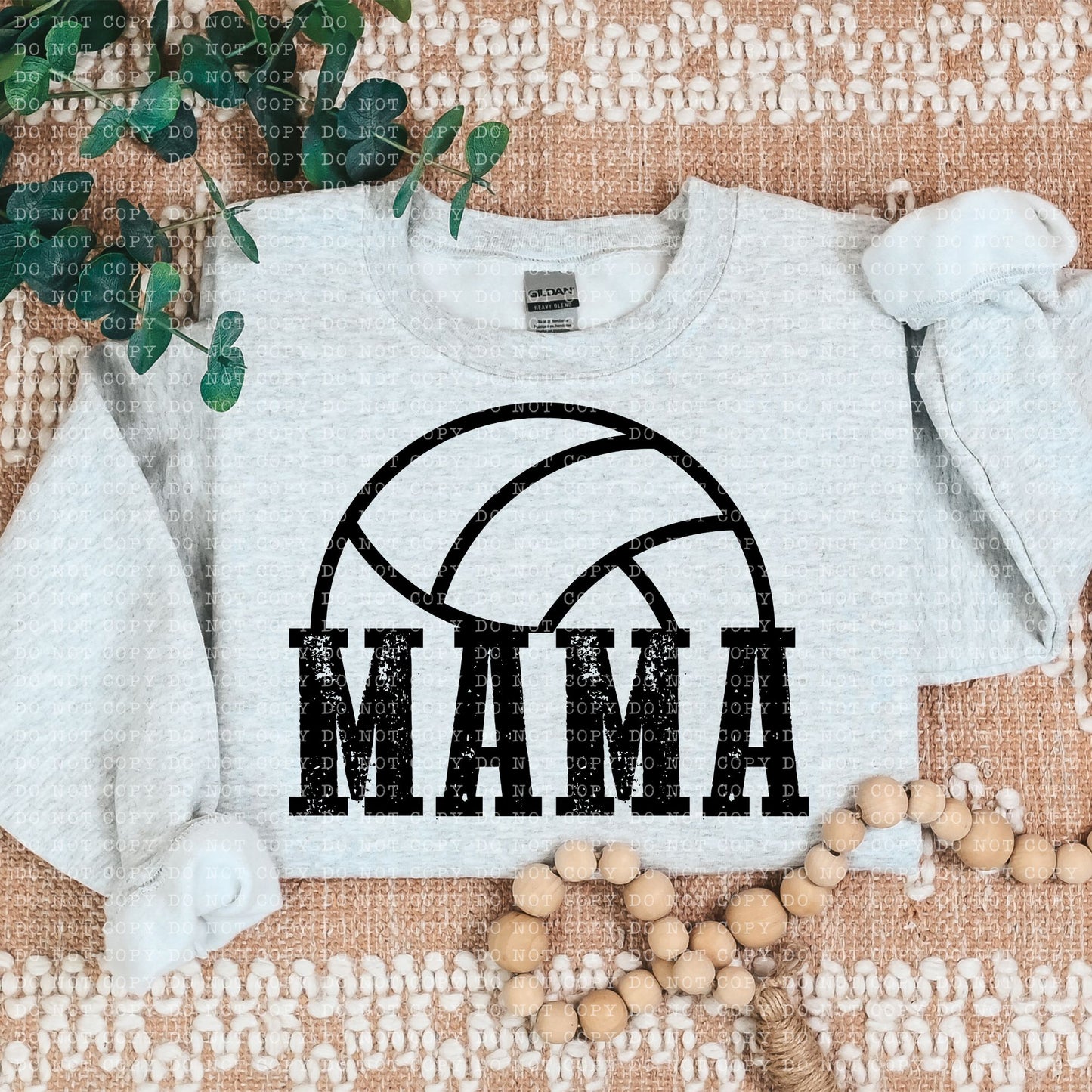 VOLLEYBALL MAMA SINGLE COLOR- PNG File- Digital Download