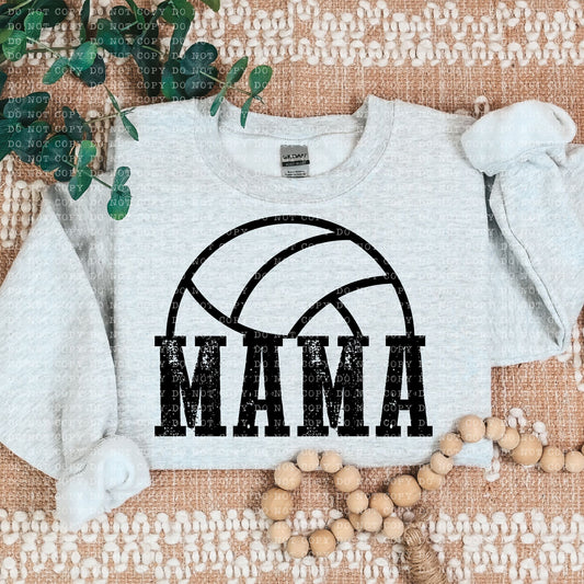 VOLLEYBALL MAMA SINGLE COLOR- PNG File- Digital Download