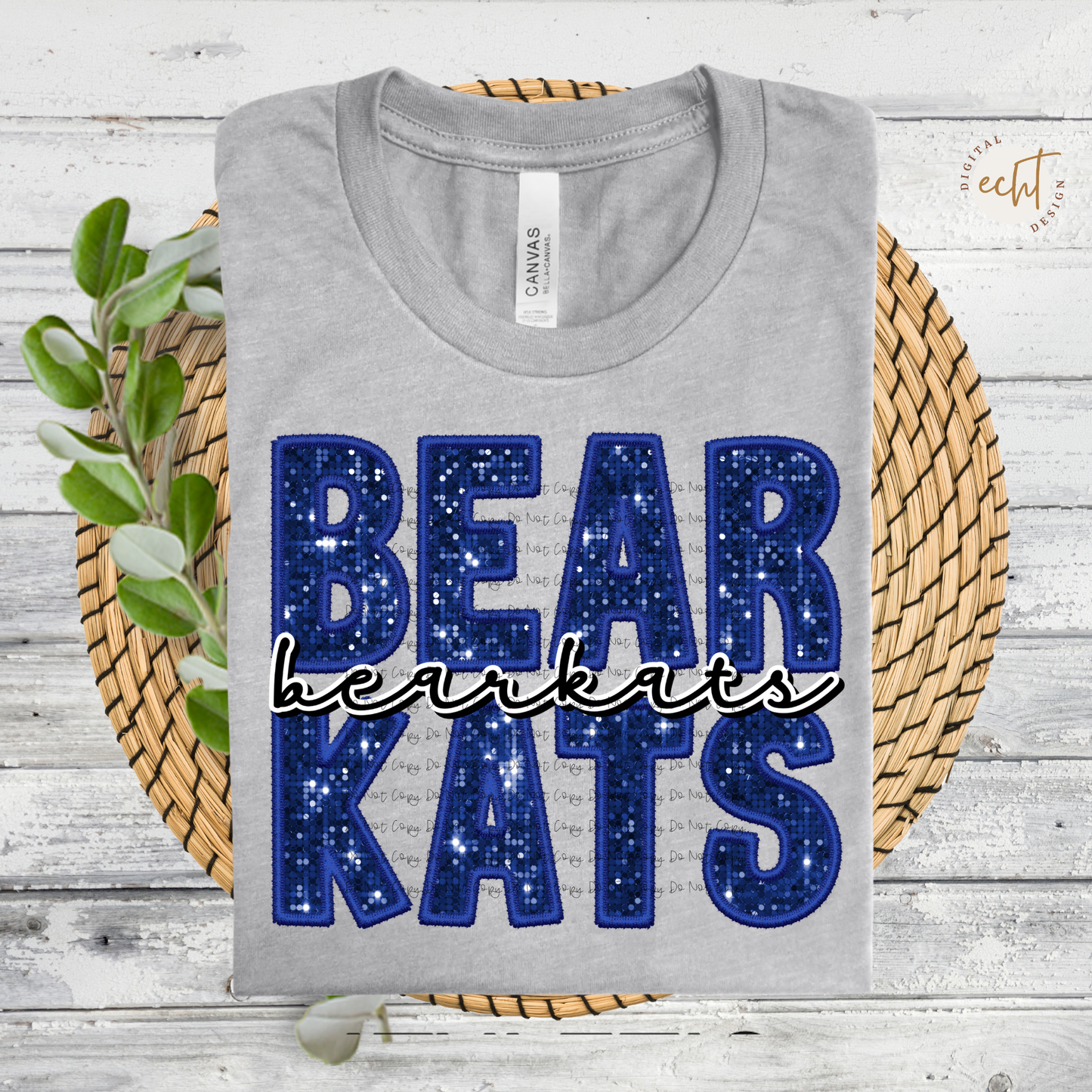 Bearkats Faux Sequin/ Embroidery - PNG File- Digital Download