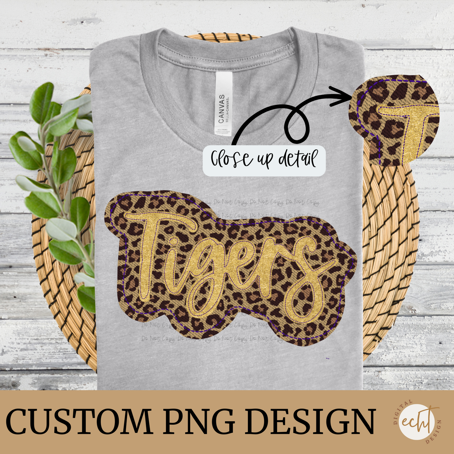Custom Faux Appliqué /Faux Embroidery Team Design- Digital Download