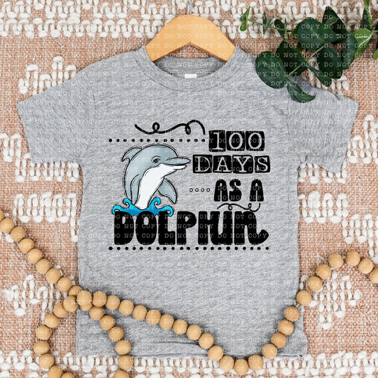 100 DAYS AS A DOLPHIN- PNG File- Digital Download