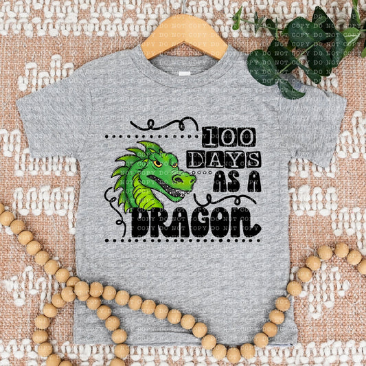 100 DAYS AS A DRAGON- PNG File- Digital Download