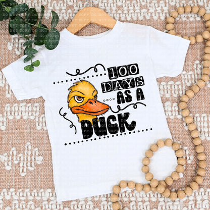 100 DAYS AS A DUCK - PNG File- Digital Download