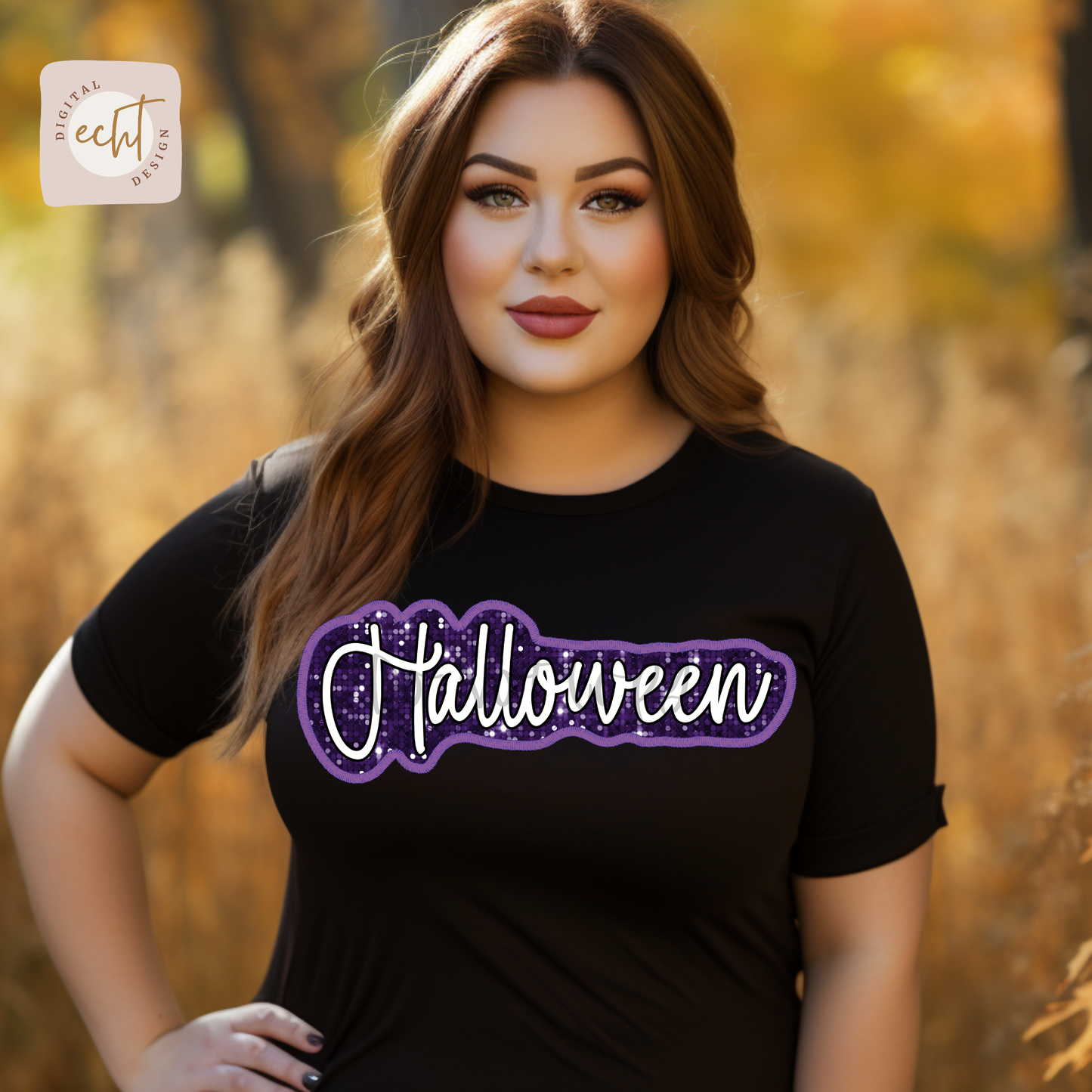 Halloween Purple Glitter - PNG File- Digital Download
