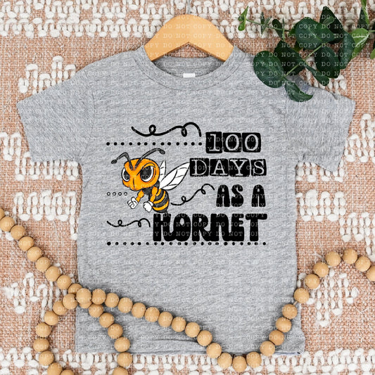 100 DAYS AS A HORNET YELLOW- PNG File- Digital Download