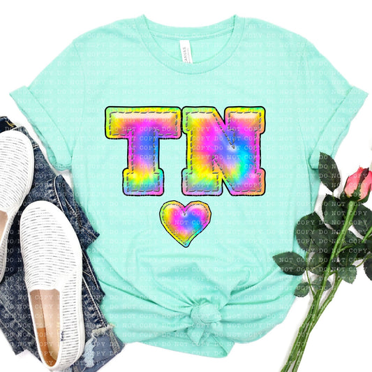 TENNESSEE INFLATED TIE DYE - PNG File- Digital Download