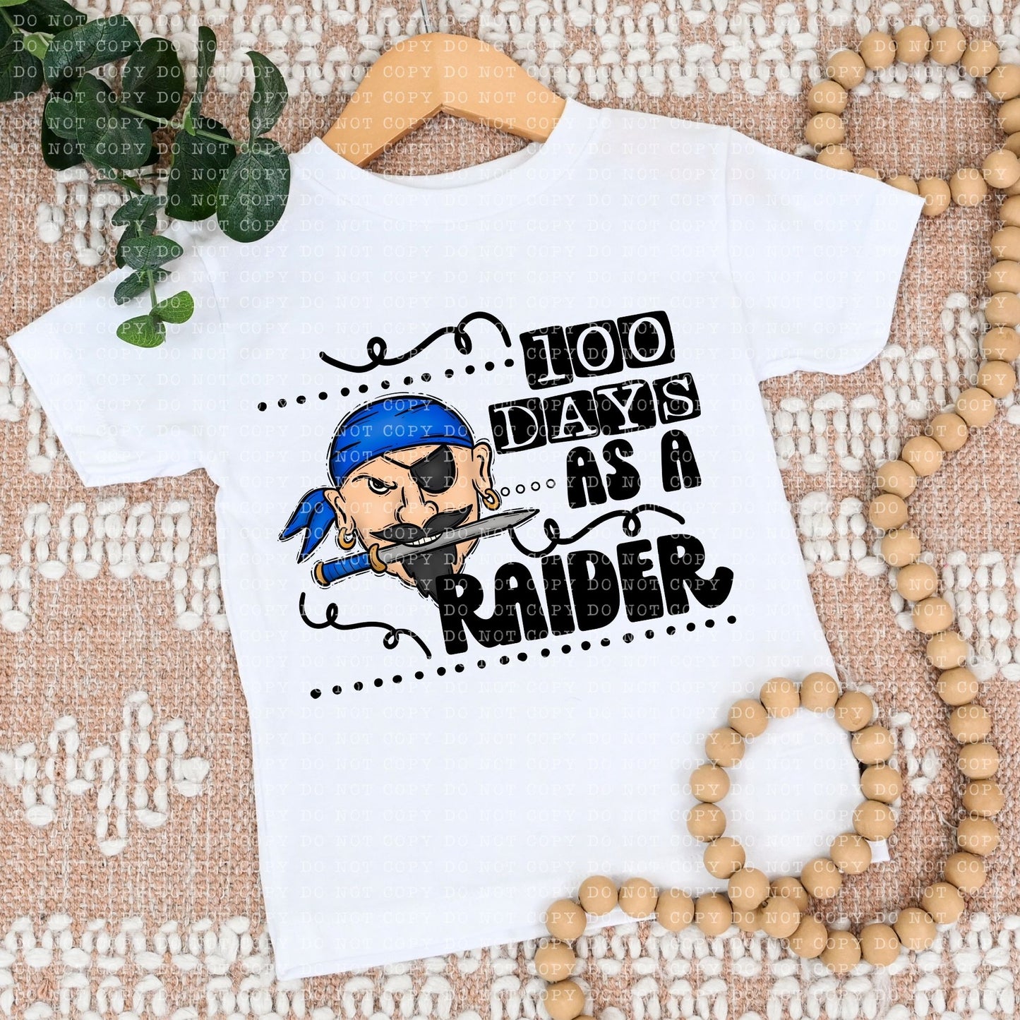 100 DAYS AS A RAIDER BLUE- PNG File- Digital Download
