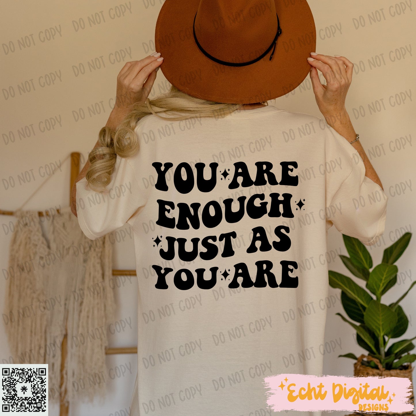 You are Enough PNG Digital Download
