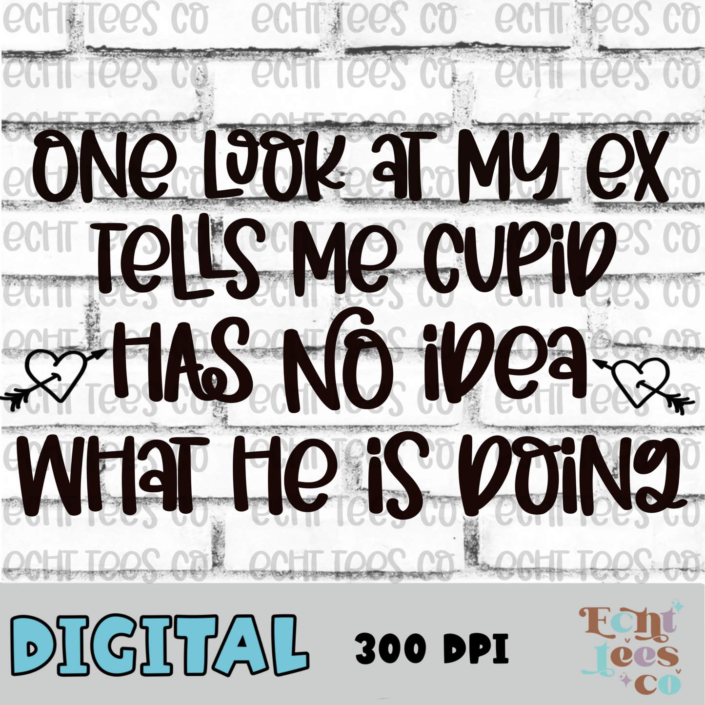 Cupid has no idea what he is doing PNG Digital Download