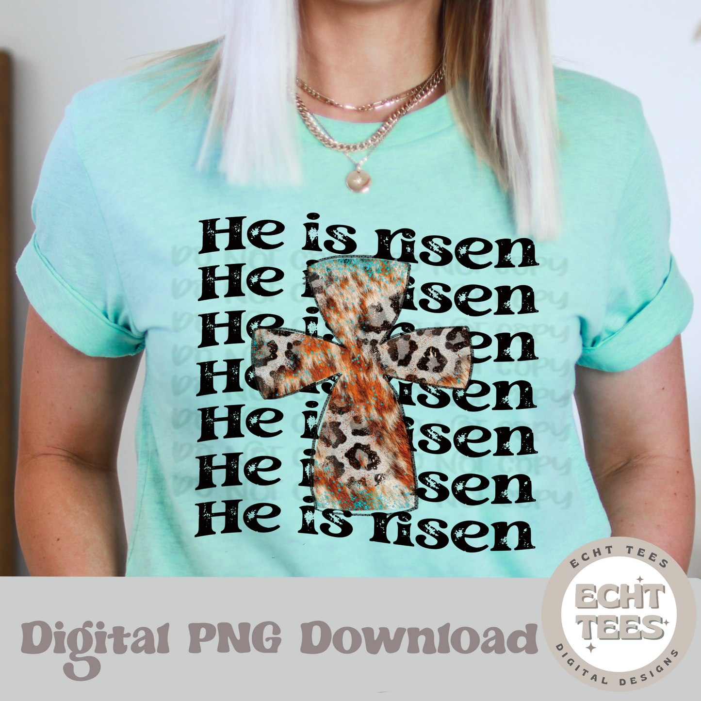 He is risen PNG Digital Download