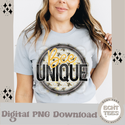 Bee Unique PNG Digital Download