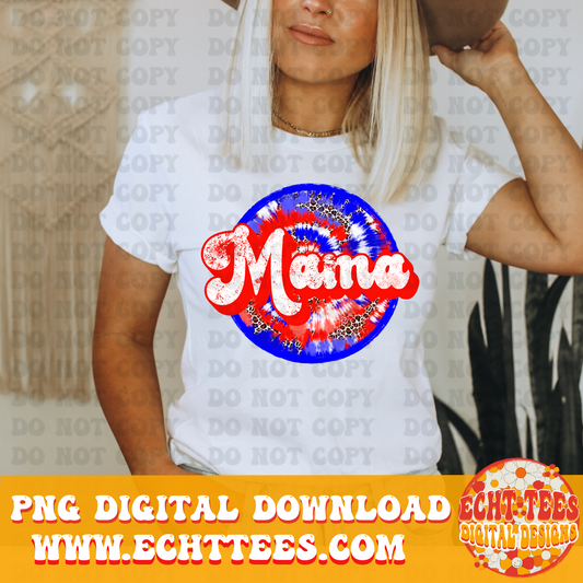 Patriotic Mama PNG Digital Download