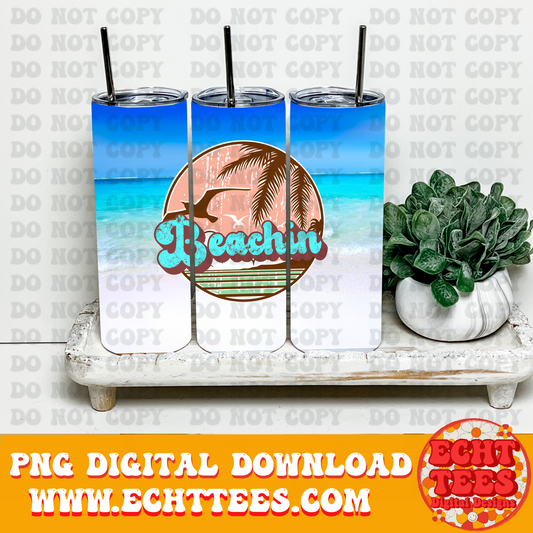 Beachin PNG Digital Download