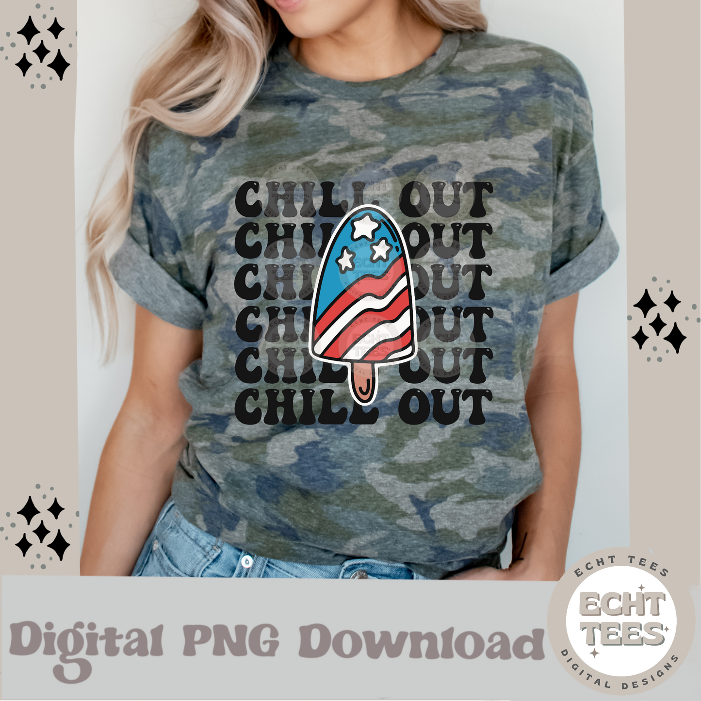 Chill out PNG Digital Download