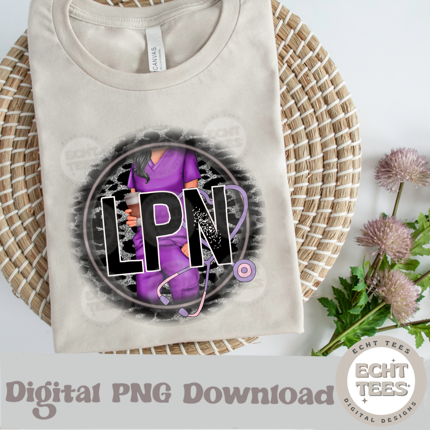 LPN Style 1 PNG Digital Download