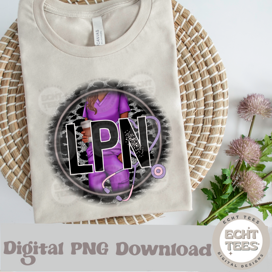 LPN Style 3 PNG Digital Download