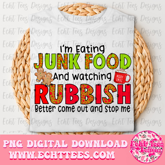 Junk Food and Rubbish PNG Digital Download