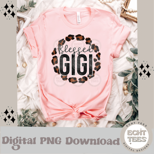 Blessed Gigi PNG Digital Download