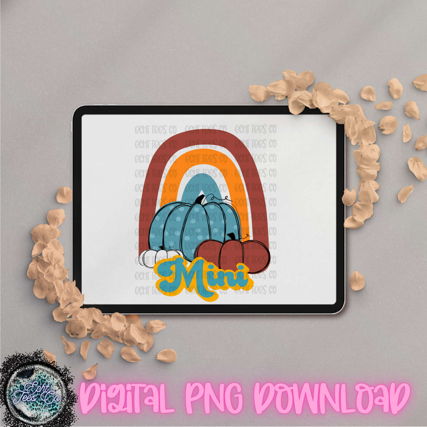 Fall Rainbow Mini PNG Digital Download