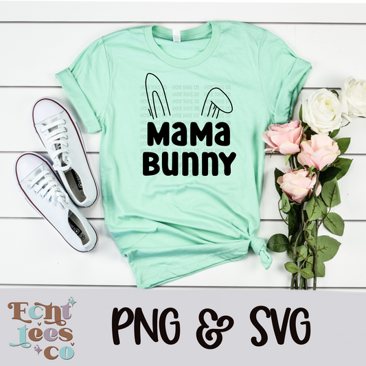 Mama Bunny PNG Digital Download