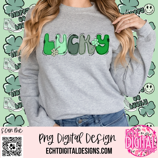 Lucky PNG Digital Download
