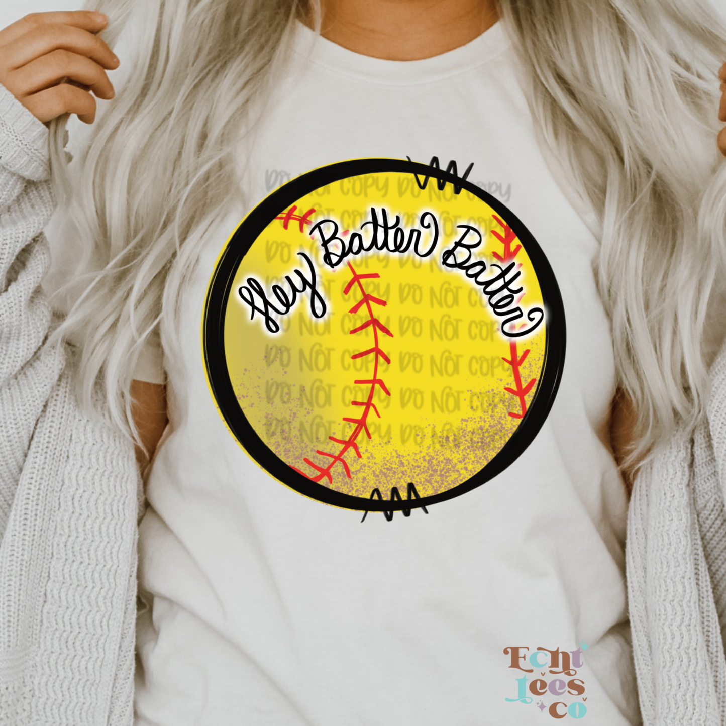 Hey Batter Batter Softball PNG Digital Download
