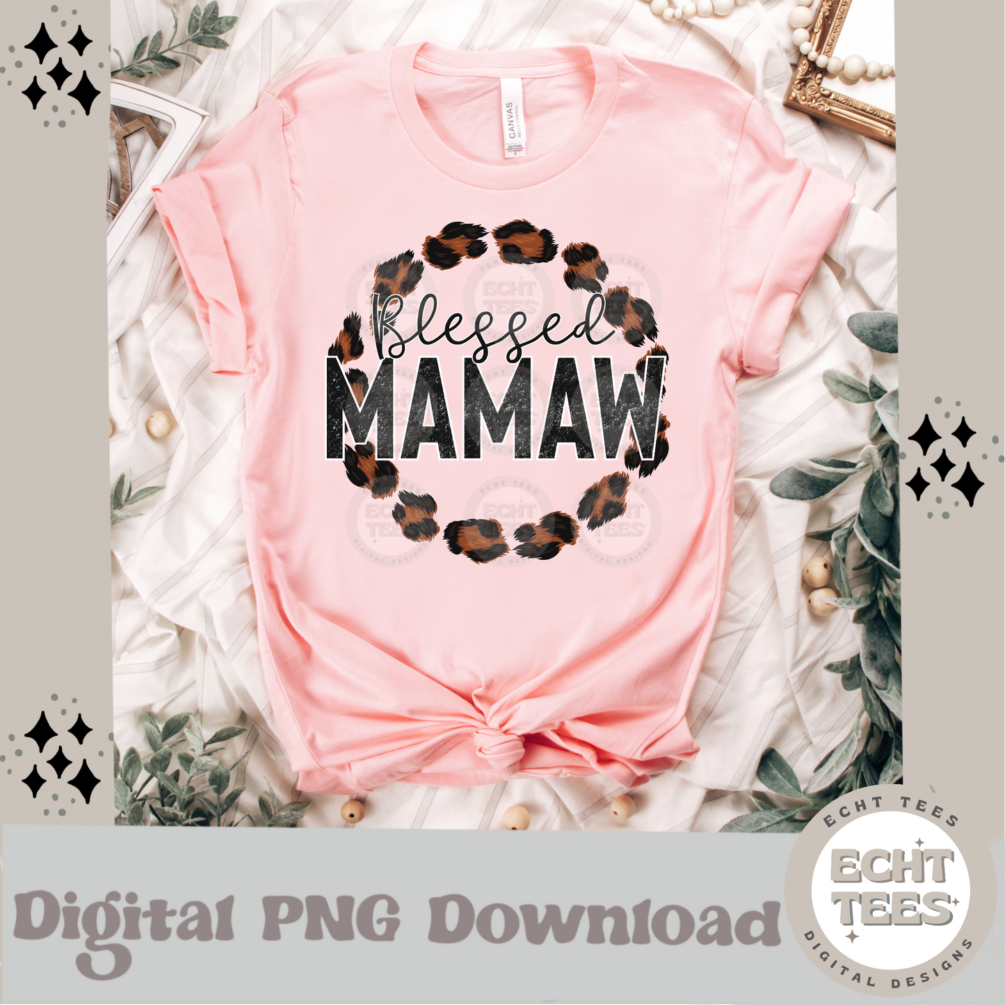 Blessed Mamaw PNG Digital Download