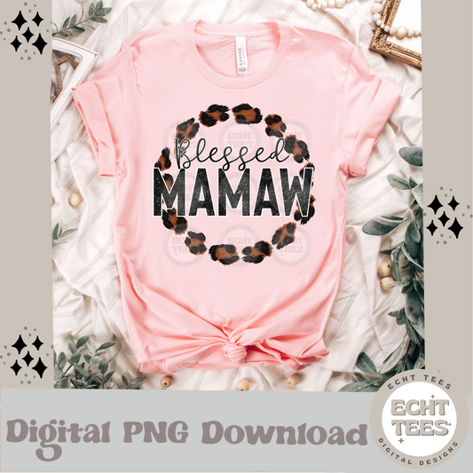 Blessed Mamaw PNG Digital Download