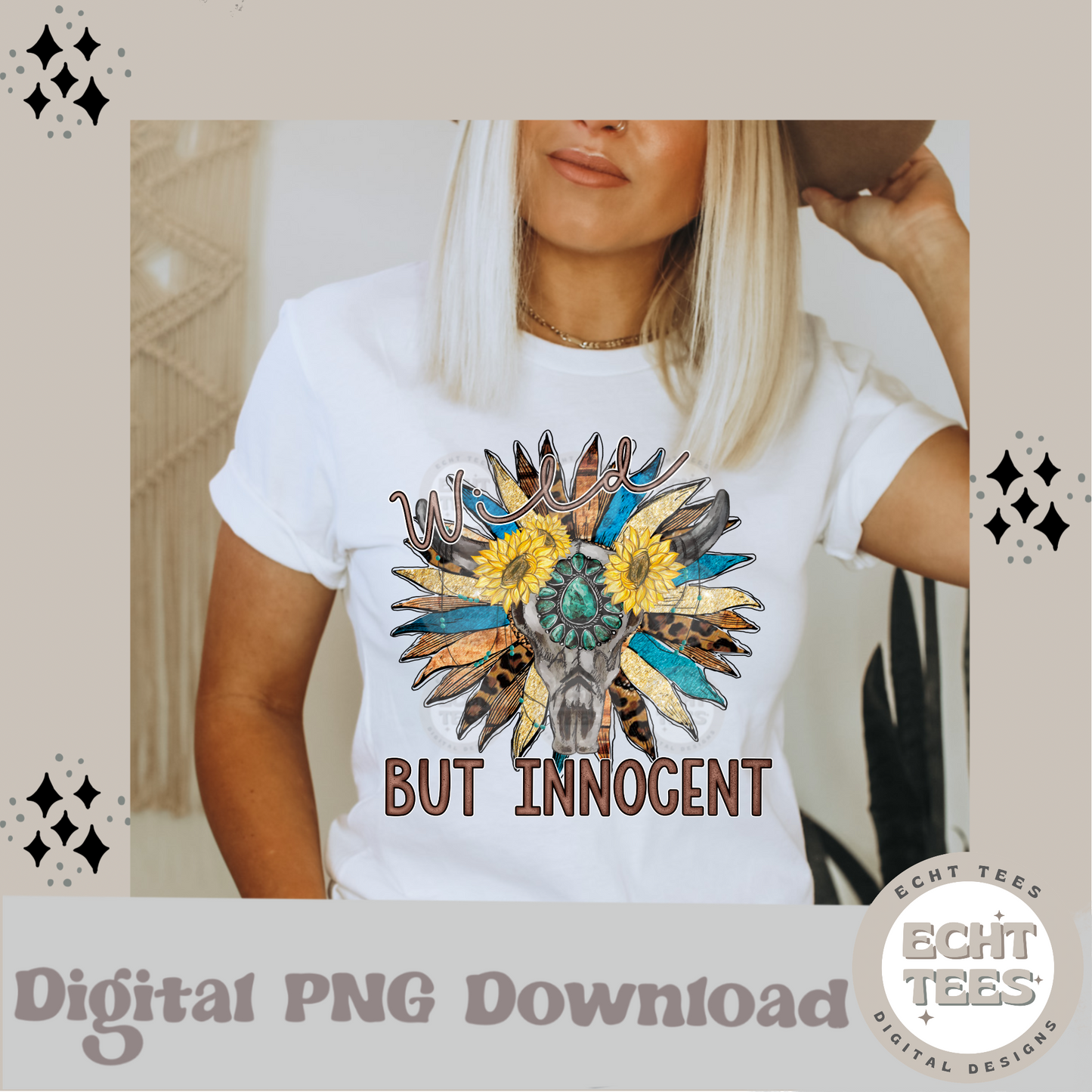Wild but Innocent PNG Digital Download