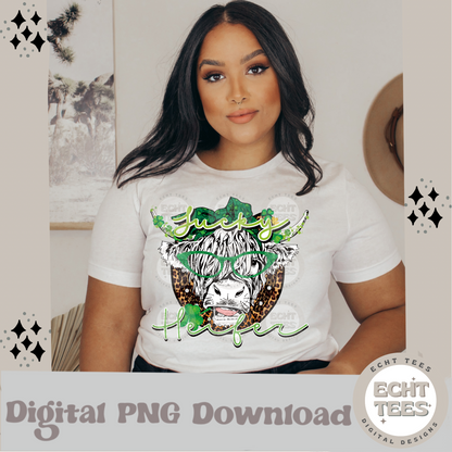 Lucky Heifer PNG Digital Download