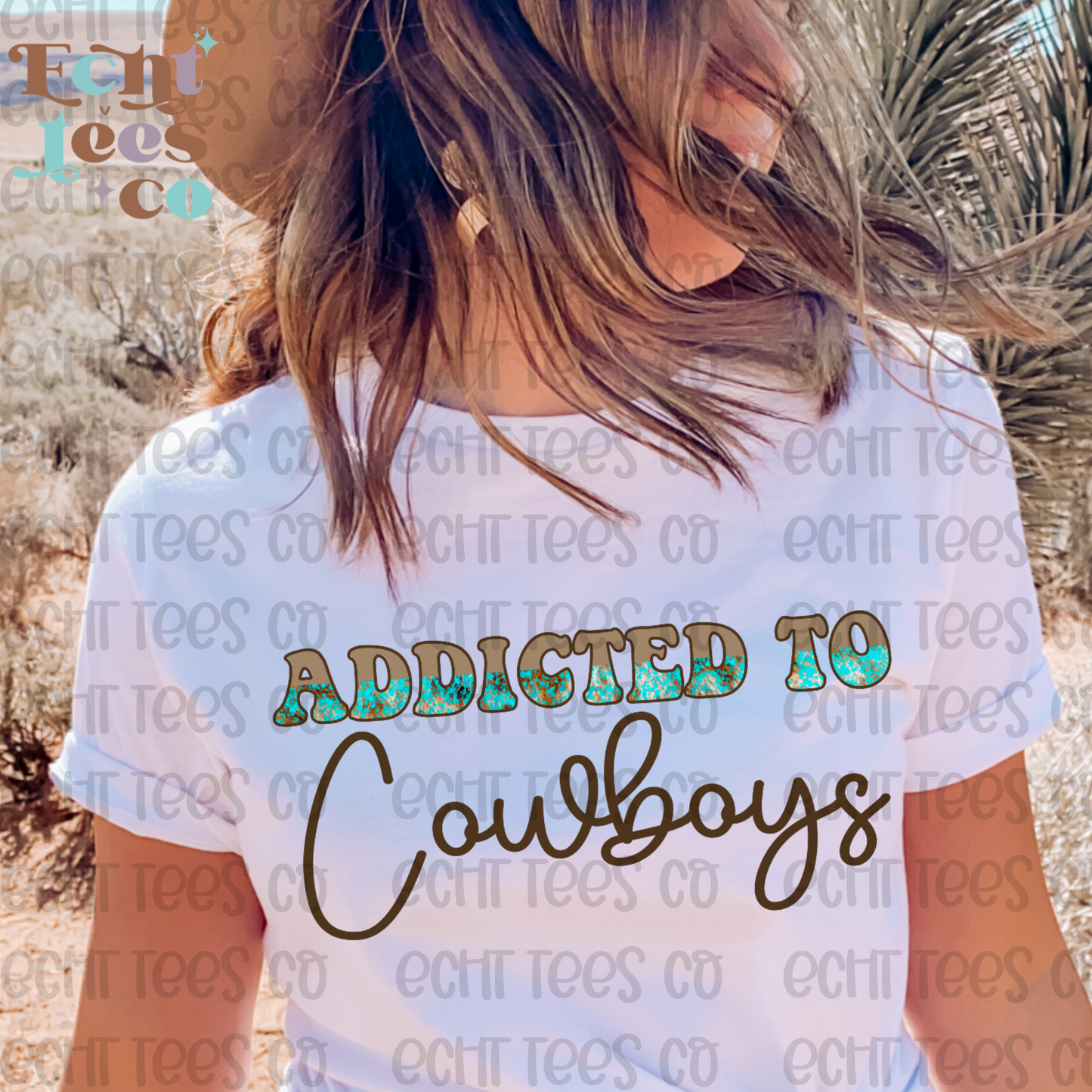 Addicted to Cowboys PNG Digital Download