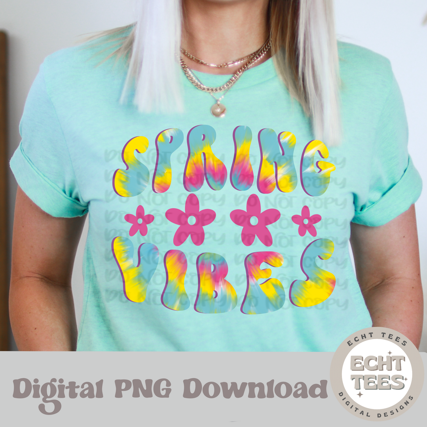 Spring vibes PNG Digital Download