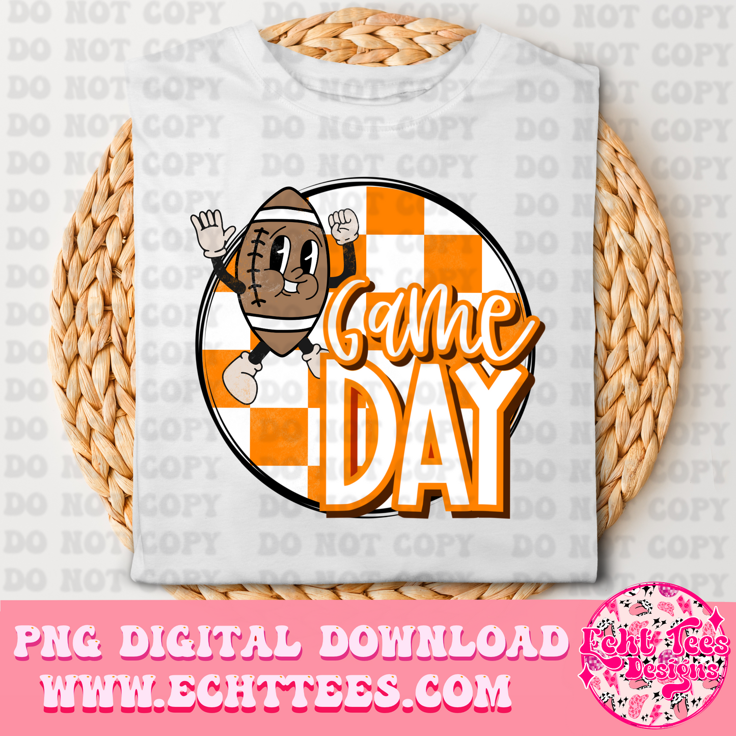 Game Day Orange PNG Digital Download