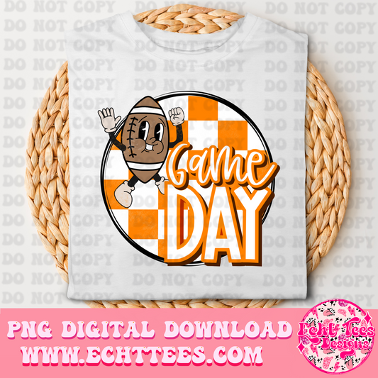 Game Day Orange PNG Digital Download