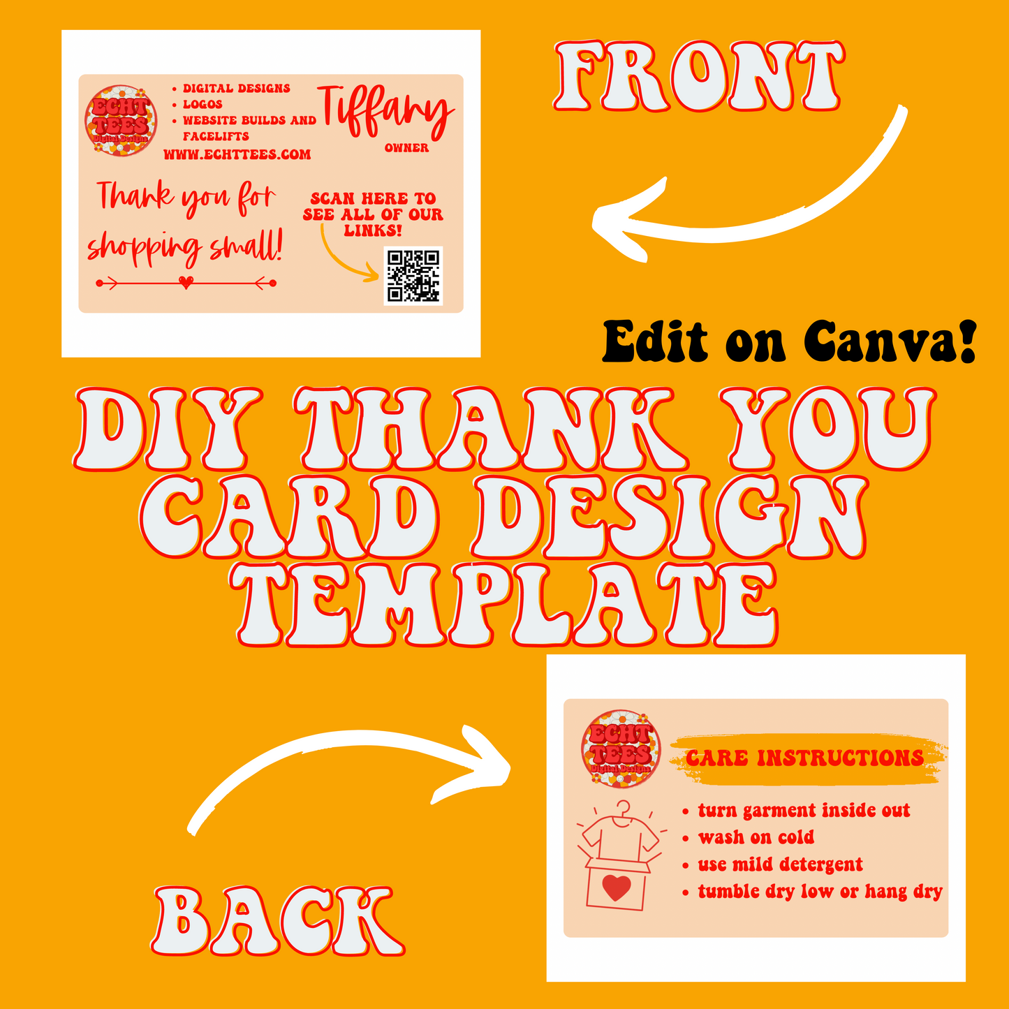 DIY Basic Thank You Card Template