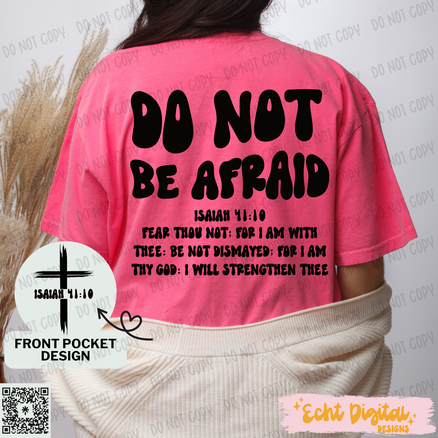Do not be afraid PNG Digital Download