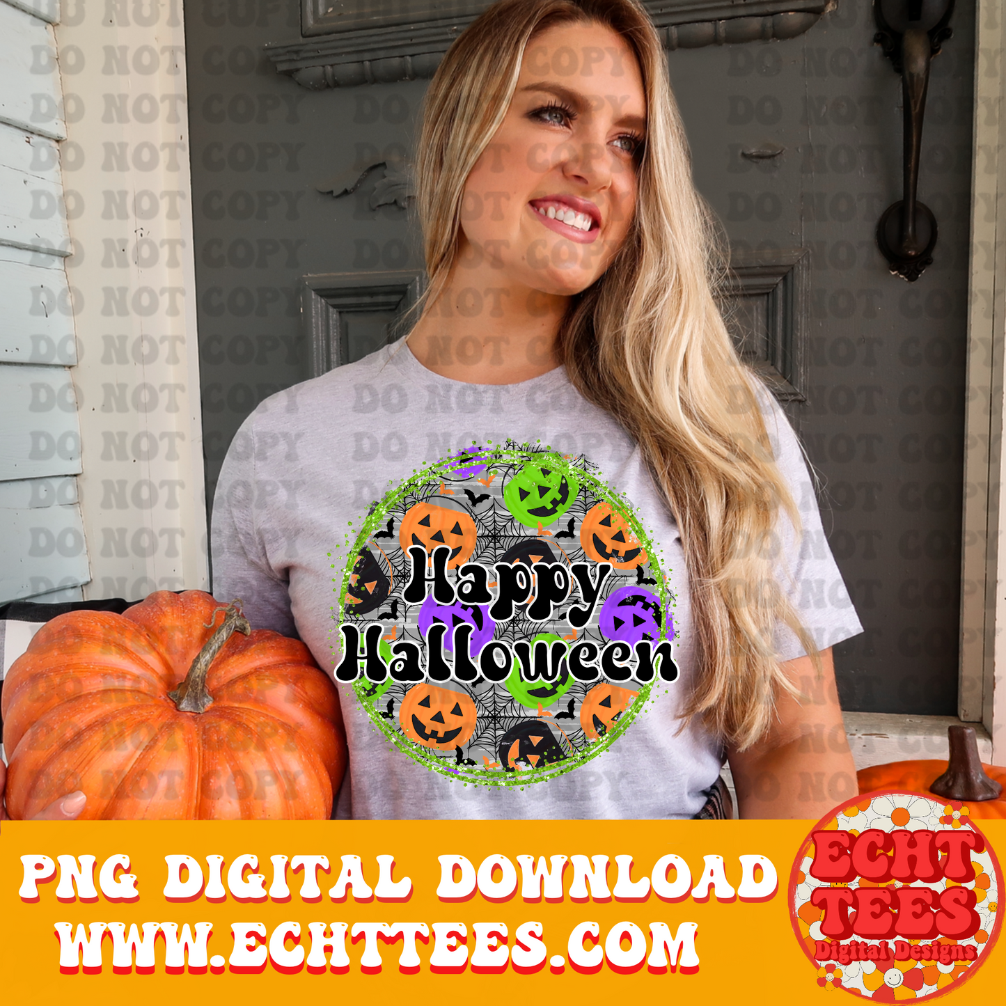 Happy Halloween PNG Digital Download
