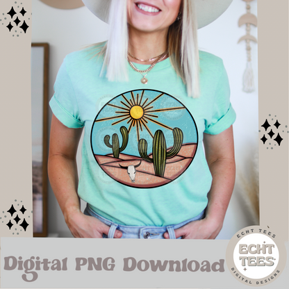 Desert Scene PNG Digital Download