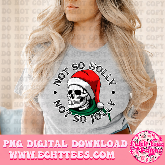Not so jolly PNG Digital Download