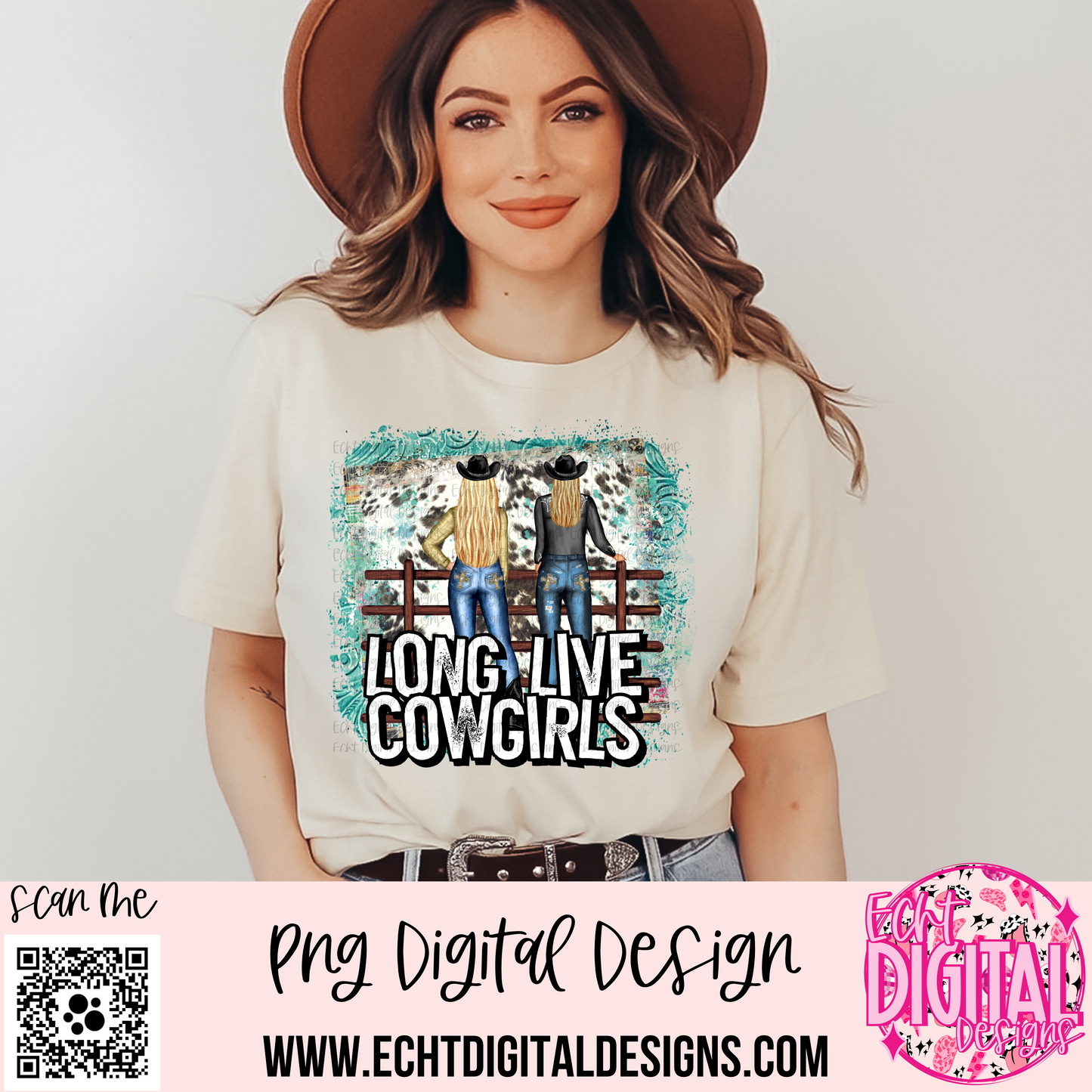 Long Live Cowgirls PNG Digital Download – Echt Digital Designs