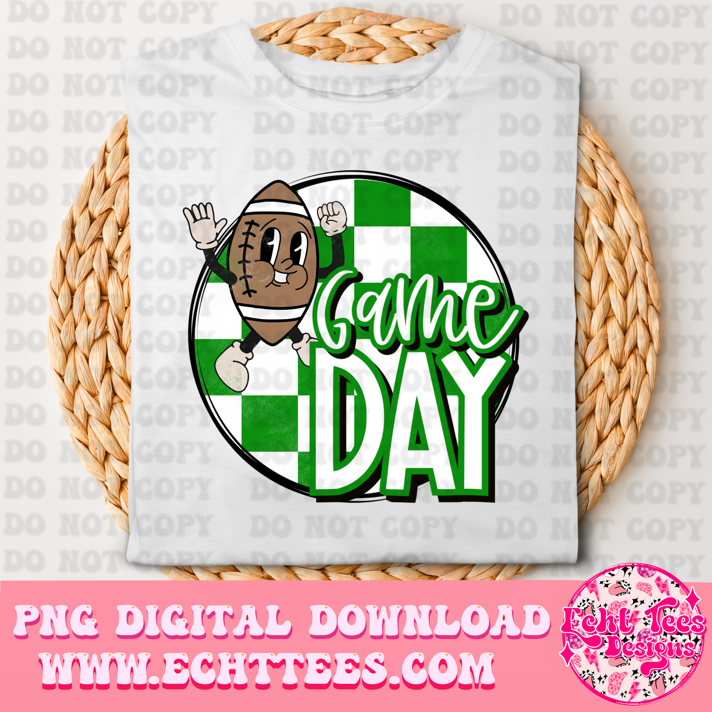 Game Day Green PNG Digital Download