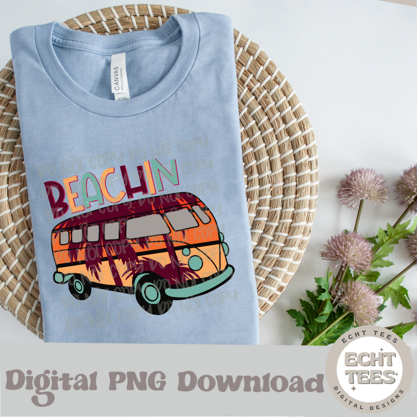 Beachin PNG Digital Download