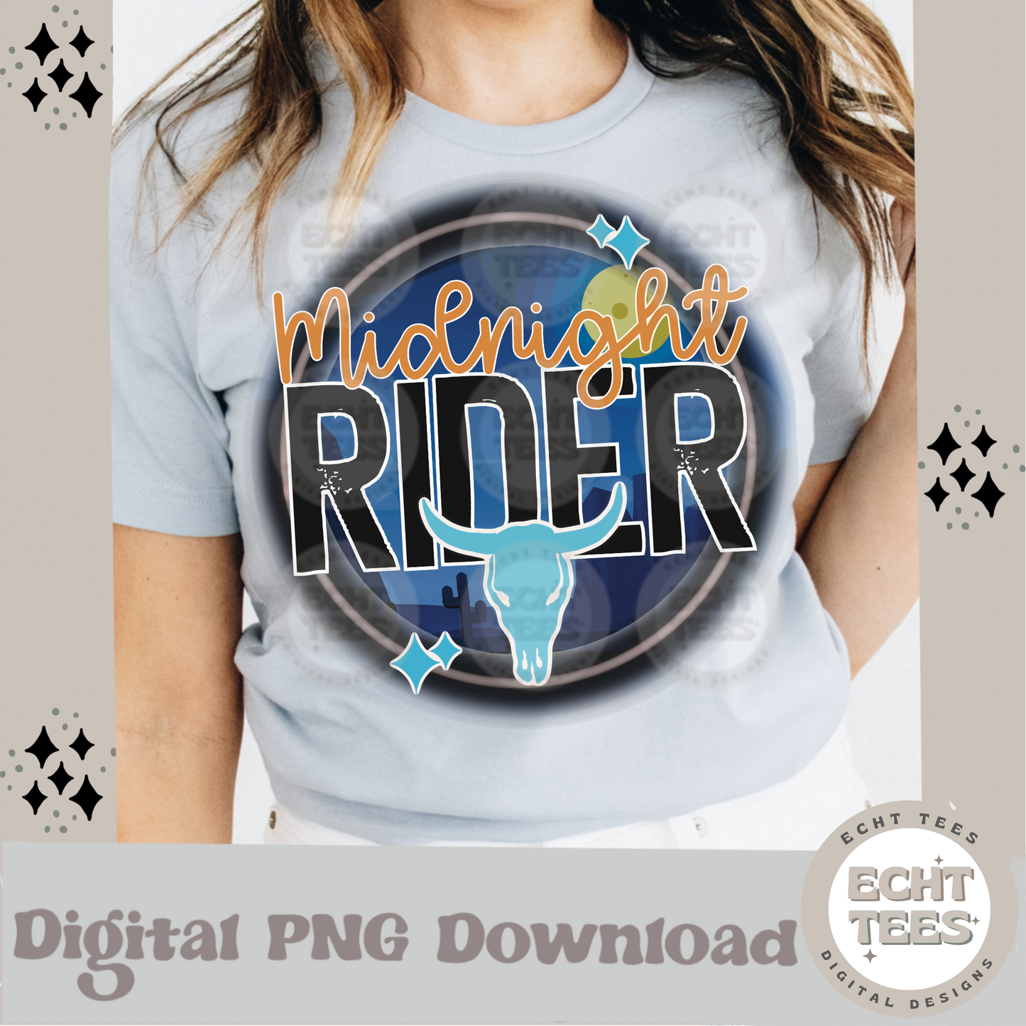 Midnight Rider PNG Digital Download