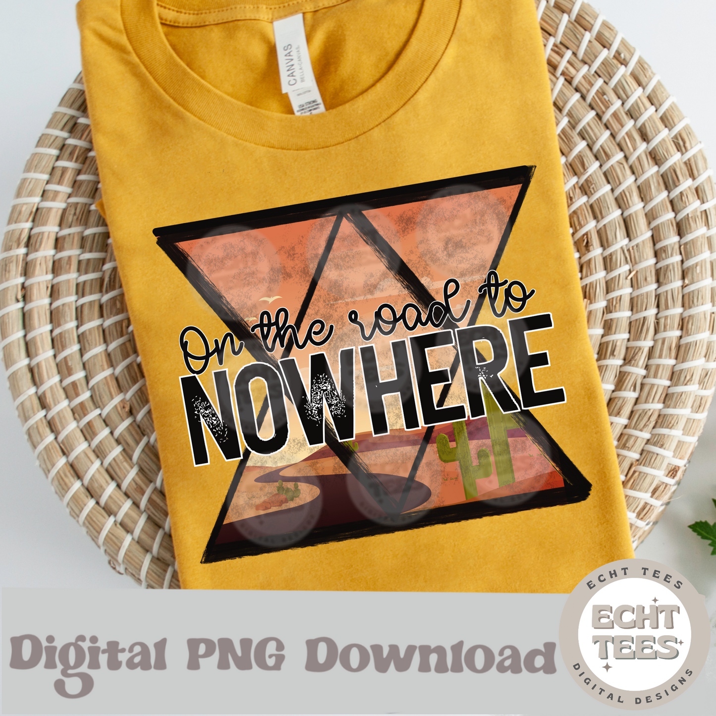 On the road to nowhere PNG Digital Download
