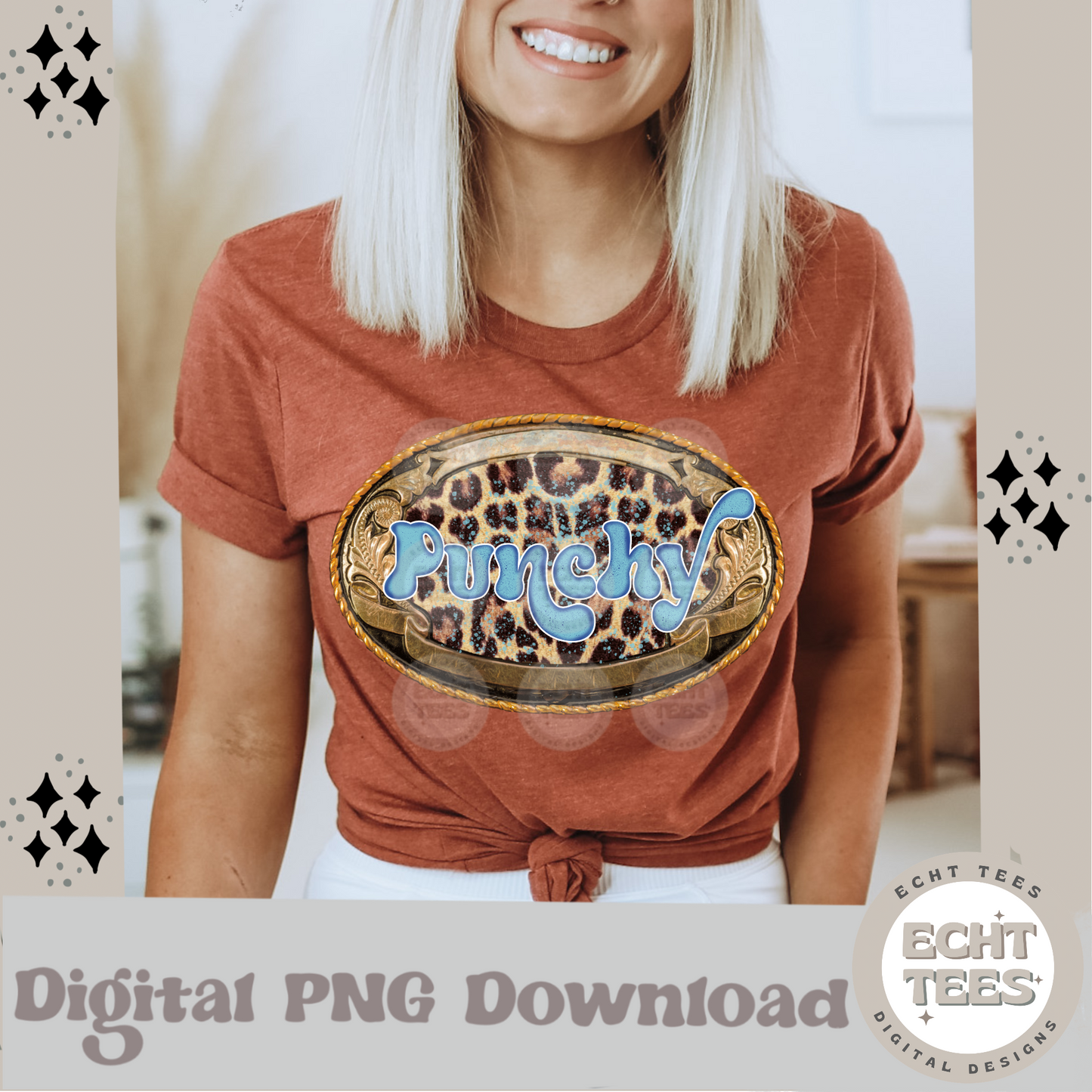 Punchy Buckle PNG Digital Download