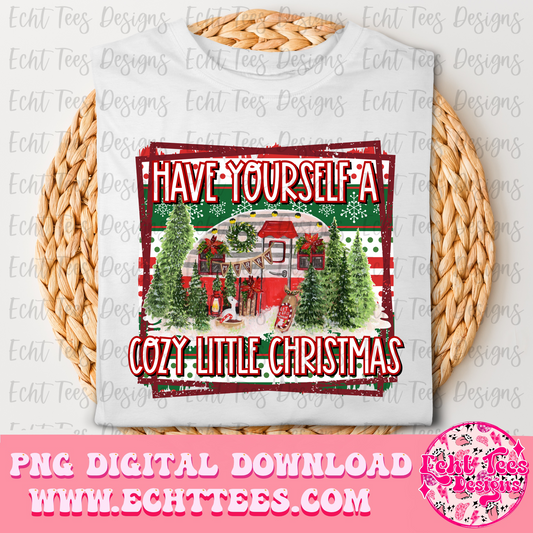 Cozy Little Christmas PNG Digital Download