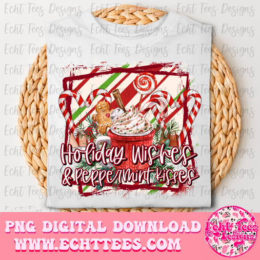 Holiday Wishes  PNG Digital Download
